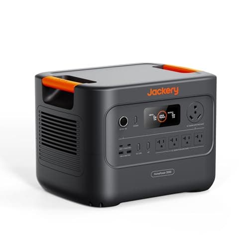 Jackery HomePower 3000 Portable Power Station, 3600W (Surge 7200W) Output, 3072Wh LFP Battery Solar Generator, Essential Home Backup for Home Use, Power Outage, RV, Emergencies (Solar Panel Optional)