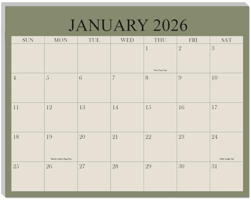 2026-2027 Magnetic Fridge Calendar - January 2026 Until June 2027 - The Perfect Monthly Refrigerator Calendar With Minimal Designs for Organizing, 8.5" x 11", Cyan