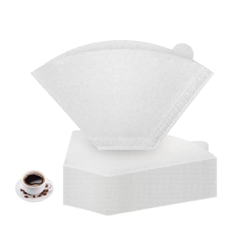 Coffee Filters #2 Cone Paper, 200 Count White Disposable Natural Coffee Filter Paper for Pour Over and Drip Coffee Makers, #2 Cone Filter U-Shaped (2-6 Cup)