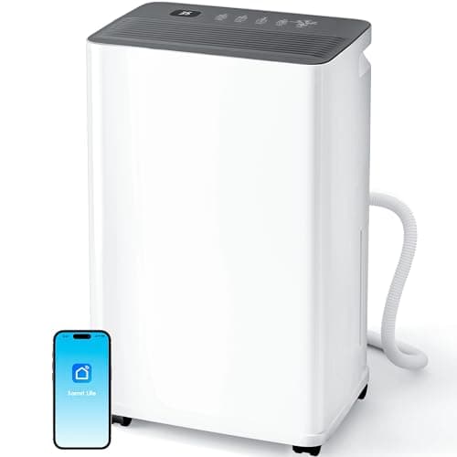 2500 sq.ft Dehumidifier for Basement, Smart APP WiFi Control,35 Pint Dehumidifiers for Home with Drain Hose, 24H Timer & Child Lock, Quiet & Eco, Ideal for Large Rooms, Bathroom, Bedroom, Garage