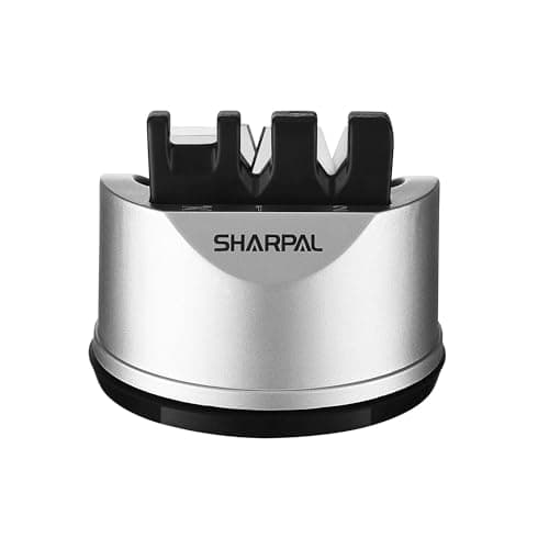 SHARPAL 191H Knife Scissors Sharpener | Repairs, Restores & Sharpens Straight, Serrated & Kitchen Knives – Versatile Sharpening Tool for Blades