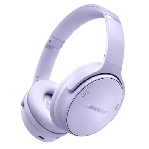 Bose QuietComfort Bluetooth Headphones, Wireless Headphones with Active Over Ear Noise Cancelling and Mic, Deep Bass, Up to 24 Hours of Playtime, Chilled Lilac - Limited Edition Color