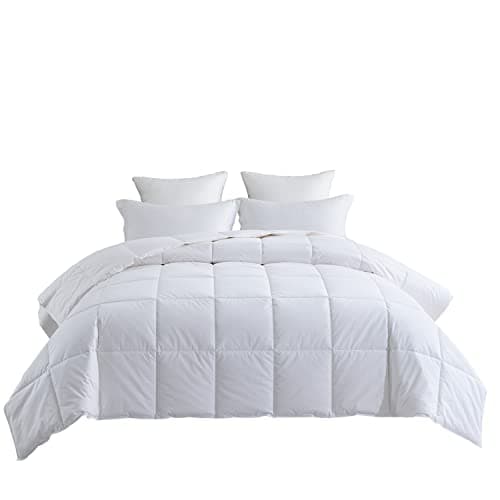 Cotton Loft Pure Organic 300 Thread Count Cotton Filled Comforter, White, Twin