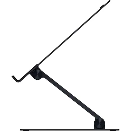 Razer Adjustable Laptop Stand: Supports Phones, Tablets, Laptops, Macbooks up to 18" - Adjust Height and Tilt - Durable Aluminum Construction - Vented Design - Foldable for Storage & Travel - Black 10