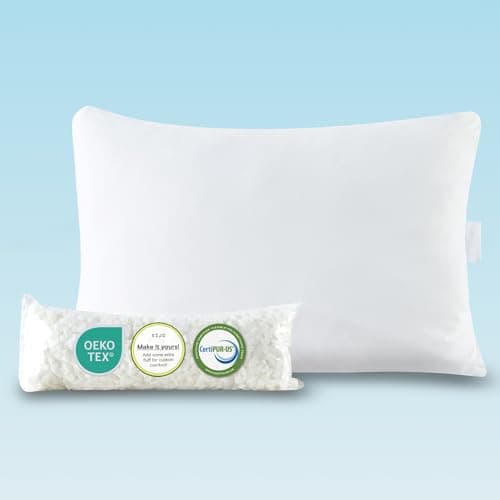 Sijo FlexCool Shredded Memory Foam Pillow - Adjustable Loft Pillow with Cooling Surface - Good Housekeeping 2025 Bedding Award Winner - CertiPUR-US - Medium Firm for Back, Side, Stomach Sleeper (King)