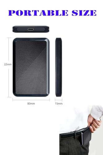 Tianken 250GB Ultra Slim Portable External Hard Drive USB 3.1 TYPE C HDD Storage for PC, Mac, Laptop, PS4, Xbox one 6