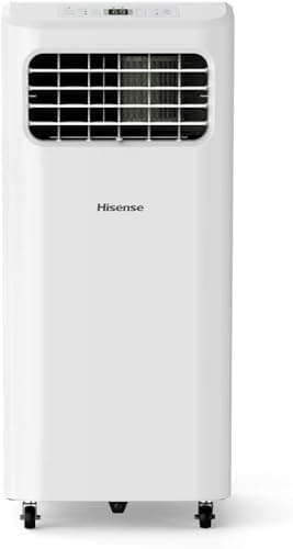 Hisense Portable Air Conditioner 6,000 BTU Cooling Dehumidifier Fan for Smaller Room up to 250 sq ft, Remote Control, White (Renewed) 8