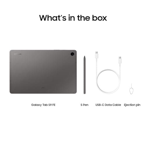 Samsung Galaxy Tab S9 FE 10.9” 256GB WiFi Android Tablet, Large Display, Long Battery Life, Powerful Processor, S Pen, 8MP Camera, Lightweight Durable Design,Expandable Storage,US Version, 2023,Gray 10