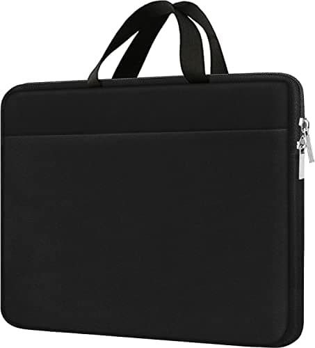 Laptop Sleeve Case 15.6 inch, Durable Travel Laptop Bag HandBag Shockproof Protective Computer Cover Carrying Bag Briefcase for 15" 15.6" HP Asus Acer Dell Lenovo Laptop Notebook Ultrabook, (Black)