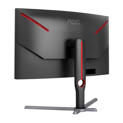 AOC CQ27G3Z 27" Curved Gaming Monitor, QHD 2K 2560x1440, 1000R VA, 240Hz 0.5ms, FreeSync Premium, Height Adjustable Stand, Xbox PS5 Switch, 3-Year Zero-Bright-dot,Black 5