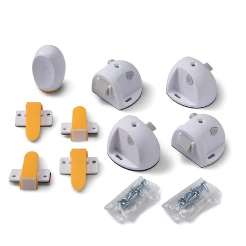 Safety 1st Adhesive Magnetic Lock System, 4 Locks And 1 Key 7
