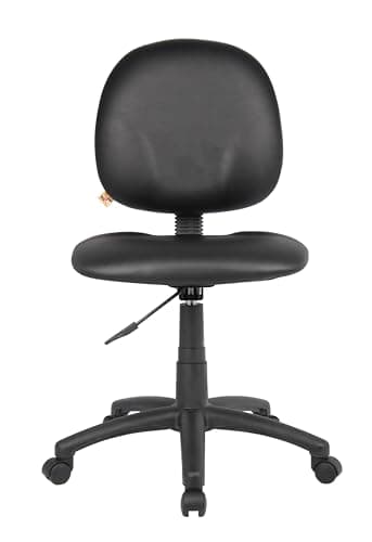 BOSS Office Products Dimond Task Chair Without Arms in Black, Mid-Back (B9090-CS) 5