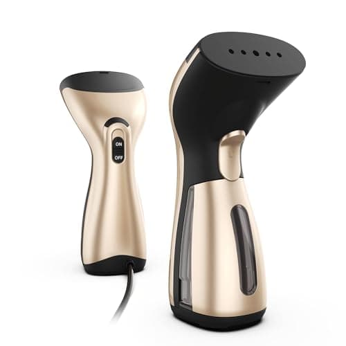 ROSEKM Steamer for Clothes, Hand Held Portable Travel Garment Steamer, Fabric Wrinkles Remover with Brush, 25s Fast Heat up, Pump System, No Water spray, for Home and Travel, ONLY FOR 120V