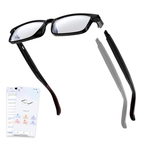 Gen3 AI Smart Glasses with Translation – 100+ Languages, Music, Hands-Free Calling, Replaceable Frames and Temples, UV & Blue Light Protection, Lightweight & Waterproof for Travel, Meetings Daily Use