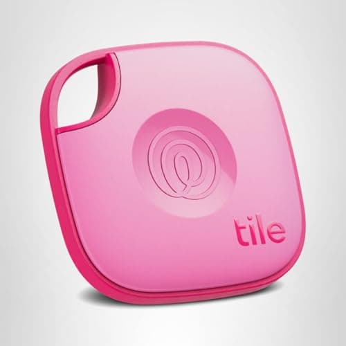 Life360 Tile - Bluetooth Tracker, Keys Finder and Item Locator for Keys, Bags and More. Phone Finder. Both iOS and Android Compatible. 1-Pack (Pink Punch) 9