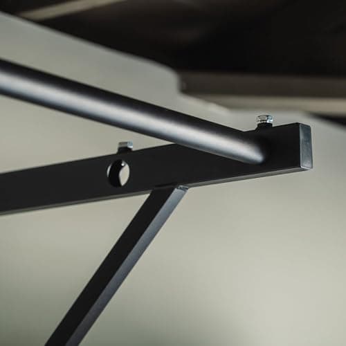 Titan Fitness Adjustable Depth 52" Wall Mounted Pull Up Bar, 14" or 22" From Wall, Rated 400 LB, Home or Garage Gym Chin Up Workout Training Station, Upper Body Workout 5