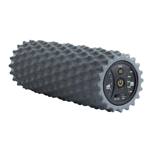 XCOOL Vibrating Foam Roller, 5-Speed Back Roller Foam for Back Pain, High-Density Massage Roller for Muscles, Deep Tissue Foam Roller for Back, Muscle Massage, Exercise, Physical Therapy, Gray
