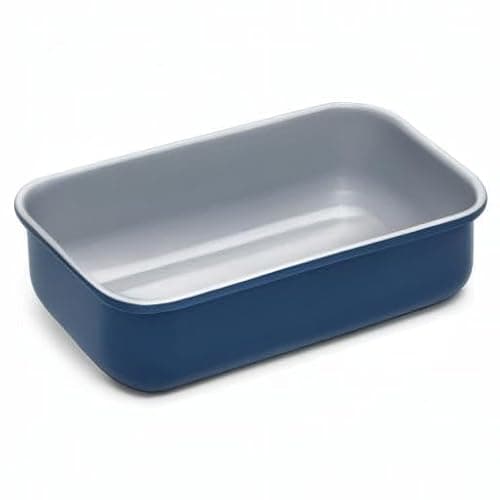 Caraway Non-Stick Ceramic 1 lb Loaf Pan - Naturally Slick Ceramic Coating - Non-Toxic, PTFE & PFOA Free - Perfect for Pound Cakes, Breads, & More - Navy 8