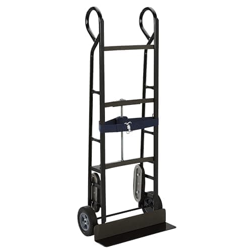 Appliance Hand Truck 800 Lb Capacity, Heavy Duty Carbon Steel Dolly with Ratcheting Belt, 8 in. Solid Rubber Wheels, 58-1/4 in. H, Moving Dolly for Refrigerator, Washer, Dryer and Furniture