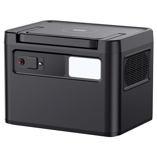 ICECO PB1000 Portable Power Station, 1075Wh Battery/ 1.6 Hour Fast Charging, with 2x1200W AC Outlets, Solar Generator for Home Backup, Emergency, Outdoor Camping 8