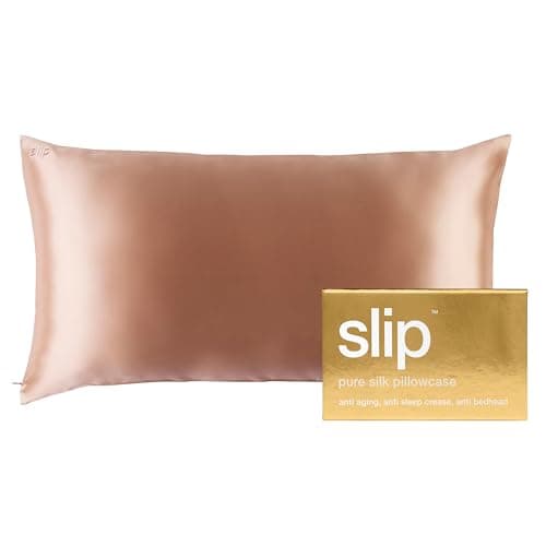 Slip Silk King Pillowcase, Rose Gold (20" x 36") - 100% Pure 22 Momme Mulberry Silk Pillowcase - Anti-Aging, Anti-Bedhead, Anti-Sleep Crease