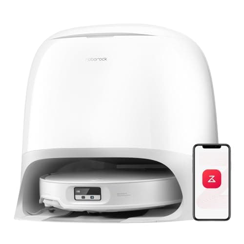 roborock Qrevo CurvX Robot Vacuum and Mop, 22,000Pa Suction, 3.14’’ Ultra Slim, Zero-Tangling Design, Reactive AI Obstacle Recognition, AdaptiLift Chassis, Auto Hot Water Mop Washing & Drying