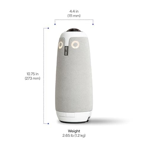 Owl Labs Meeting Owl 3 - 360° 1080p HD Conference Room Camera, AI-Driven Speaker-Tracking, 18-Foot Mic Pickup - Certified for Microsoft Teams - Works with Zoom, Google Meet - Plug & Play Setup 9