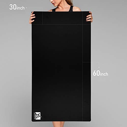 XL Mouse Pad - Big Desk Mouse Pad Extra Large for Gaming(60'' x 30'') - Super Thick Giant Mousepad for Full Desk with Rubber Base (Black, 4XL) 8