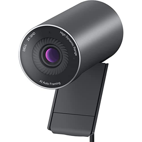 Dell Pro Webcam WB5023 - 2K QHD, 1440p, Sony Starvis Sensor, Upto 4x HD Digital Zoom, f2.0 Aperture, Magnetic Privacy Shutter, Microsoft Teams and Zoom Certified - Black