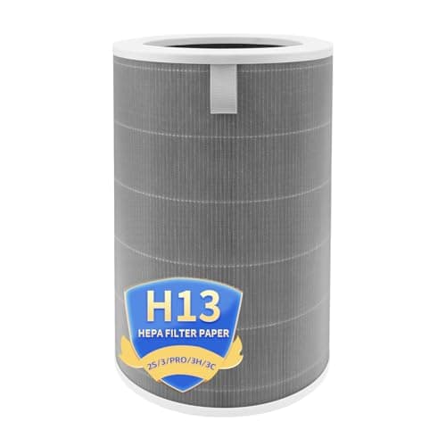 M8R-FLH Replacement Filter Compatible with mi 3/3C/3H,2C/2H/2S/Pro Air Purifieri,H13 HEPA 3-Layer Filteration Activated Carbon Filter