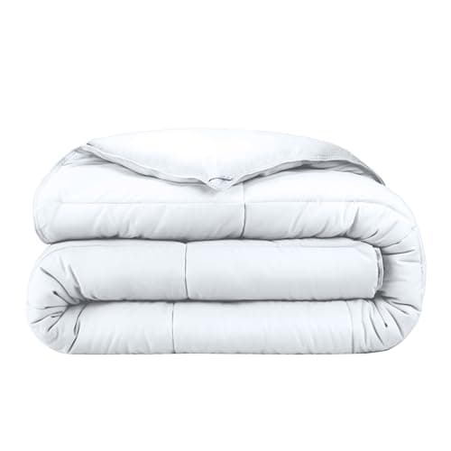 Bare Home Duvet Insert Comforter - Queen Size - Goose Down Alternative - Ultra-Soft - Premium 1800 Series - All Season Warmth - Bedding Comforter (Queen, White)