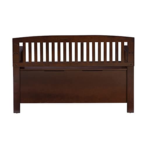 Linon Home Dcor Linon Home Decor Cynthia Storage Bench, 50"w x 17.25"d x 32"h, Walnut 8