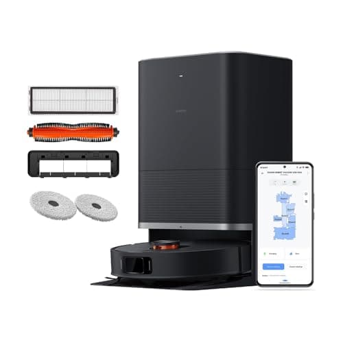 Xiaomi X20 Max Robot Vacuum and Mop, Self-Drying, Auto Mop Washing, 8000Pa Suction, Self-Emptying, Structured Light and Edge Laser Obstacle Avoidance,Edge Cleaning