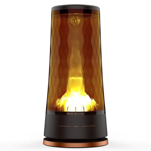 Vornado LUCERNA 2 Alchemy Ultrasonic Humidifier with Ambient Light, 1 Gallon Capacity, 24 Hour Runtime, Modern Luxury Design, Auto Shut-Off, Amber, Whole Room