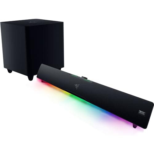 Razer Leviathan V2 Pro: Multi-Driver PC Gaming Soundbar with Subwoofer - Beamforming Surround Sound with AI Head Tracking - Chroma RGB - Bluetooth 5.0 & 3.5mm - for PC, Desktop/Laptop, Mobile, Switch 8