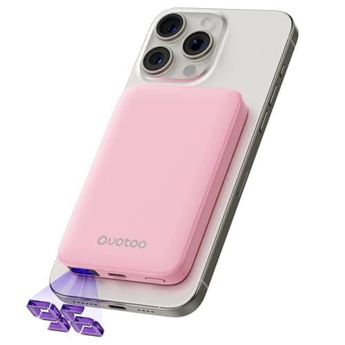 2025 Magnetic 15W Power Bank for iPhone,5000mAh Magsafe Battery Pack with 20w Fast Charging,Slim Magsafe Power Bank in&Out,with LED Display,Wireless Portable Charger for iPhone17/16/15/14/13/12 Series