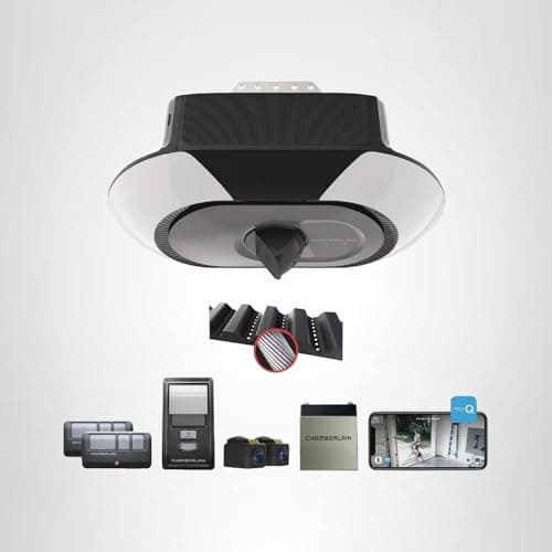 Chamberlain B6753T Smart Garage Door Opener, Video Streaming & Advanced Corner LED Lighting-myQ Smartphone Controlled-Ultra Quiet, Strong Belt Drive & MAX Lifting Power 9