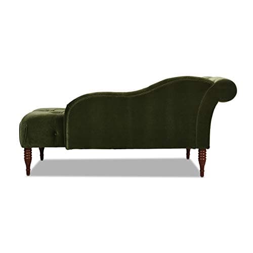 Jennifer Taylor Samuel Tufted Chaise Lounge (Olive Green Performance Velvet) 6