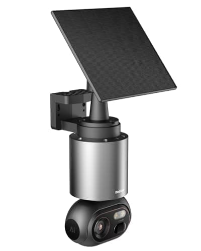 BOTSLAB 4K Security Cameras Wireless Outdoor, Add-On Camera Must Be Connected to Base Station and Cannot Be Used Independently, Solar Outdoor Camera, No Subscription,AI Recognition,360° PT,2.4GHz WiFi