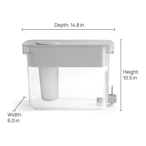 Culligan with ZeroWater Technology 32-Cup Water Filter Dispenser – Includes 5-Stage Advanced Water Filter, Certified to Reduce Lead, Total PFAS (Forever Chemicals), Mercury, Fluoride, and Chlorine 10