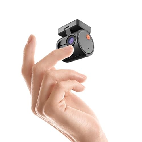 KAWA Tiny Dash Cam - 2025 New Mini Dash Camera with Voice Control, Super Night Vision Dashcam, WDR/3D DNR, 24H Parking Monitor, G-Sensor, APP Control, Compact Design for Car/SUV - Black Mini 3
