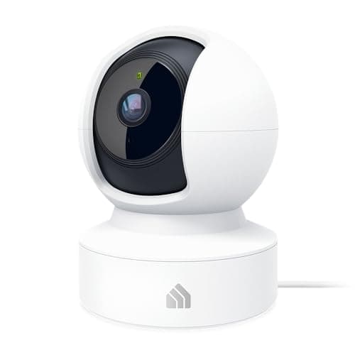 Kasa 2K+ Indoor Pan/Tilt Wired Security Camera - Works as a Baby Monitor & Pet Camera, Motion Detection & Tracking, 2-Way Audio, Night Vision, Subscription-Free Local Storage or Optional Cloud, KC410S