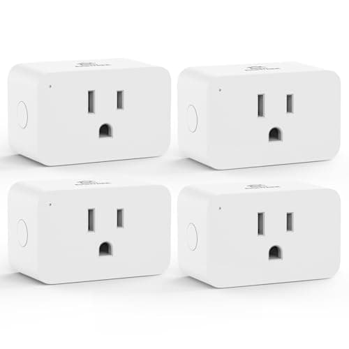 EIGHTREE Zigbee Smart Plug 15A, Energy Monitoring, 𝗭𝗶𝗴𝗯𝗲𝗲 𝗛𝘂𝗯 Required, ETL Certified, Smart Plugs That Compatible with Alexa & Home Assistant & SmartThings, 4 Packs