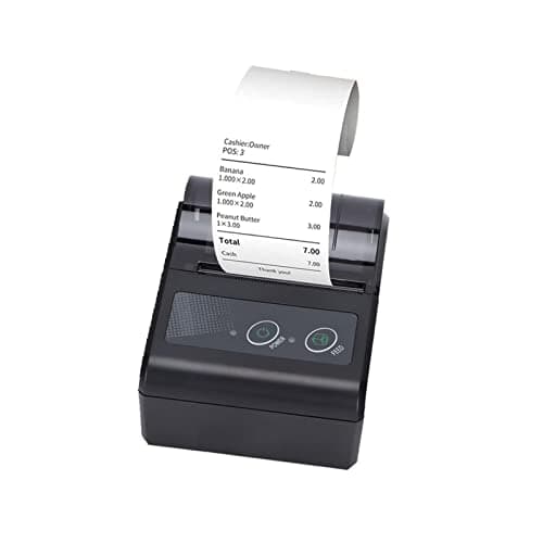 753 Bluetooth Receipt Printer,50 to 80mm/s Portable Thermal Pocket Printer,Compact Mobile Printer Thermal Receipt Printer,Compatible for iOS & Android(US)