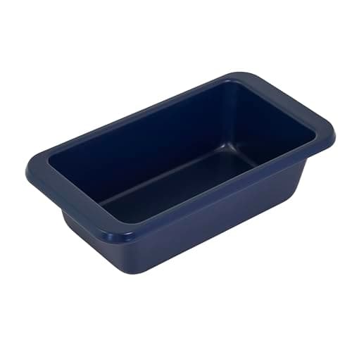 KitchenAid Nonstick Swiss Engineered Aluminized Steel Loaf Pan, Dishwasher Safe, 9 x 5 Inch, Ink Blue 8