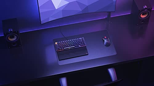 Glorious XL Extended Gaming Mouse Mat/Pad - Stealth Edition - Large, Wide (XL) Black Cloth Mousepad, Stitched Edges | 14"x24" (G-P-Stealth) 6