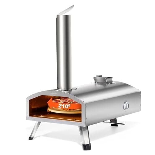 PolarcoForgeco G-HWPON002, Multi-Fuel Pizza Oven-12 inch, Silver