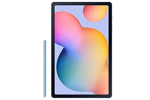 Samsung Galaxy Tab S6 Lite 10.4" 128GB Android Tablet, LCD Screen, S Pen Included, Slim Metal Design, AKG Dual Speakers, 8MP Rear Camera, Long Lasting Battery, US Version, 2022, Angora Blue