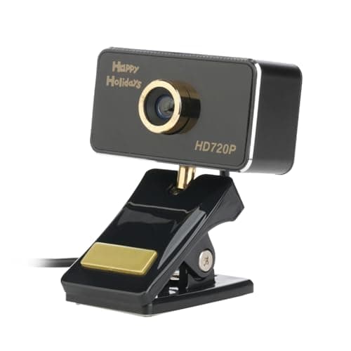 Bocodow HD 720P Webcam Low Light Correction, Designed for Noise-Reducing Mic, for Skype, FaceTime, Hangouts, WebEx, PC/Mac/Laptop/MacBook/Tablet