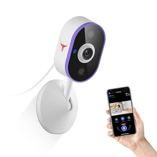 Wireless Security Camera, 2.4G/5G WiFi Surveillance, AI Human Detection, 2-Way Audio, Night Vision, USB Wired Power Supply, Cloud Storage (Sold Separately)